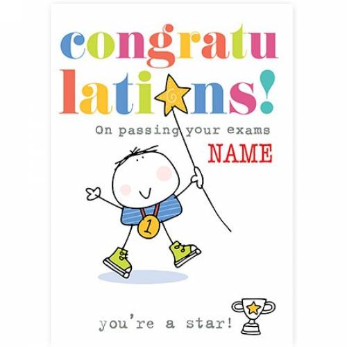 Congratulations On Passing Your Exams, No. 1 Card