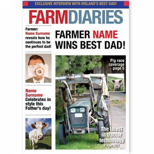Farm Diaries Best Dad Upload Photo Card