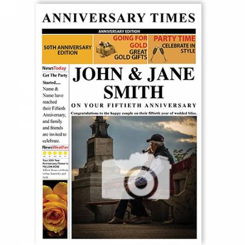 Anniversary Times 50th Magazine Cover Card