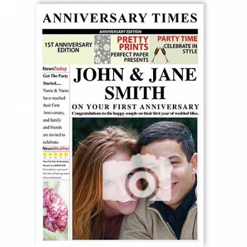 Anniversary Times 1st Magazine Cover Card