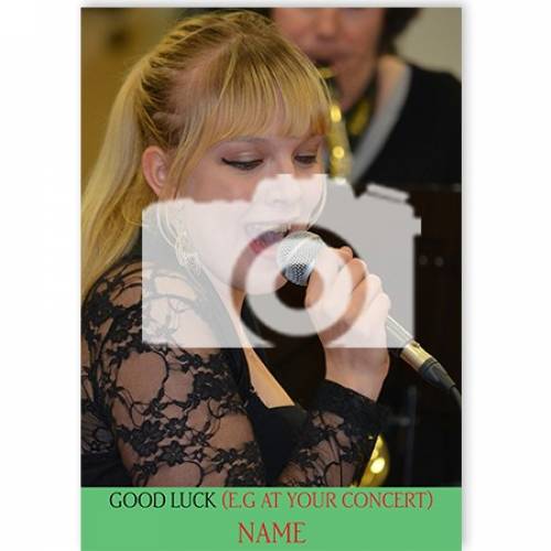 Photo Blank Occasion Good Luck Card