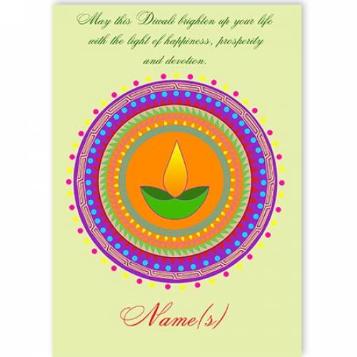 May This Diwali Brighten Up Your Life Card