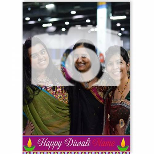 Happy Diwali Photo Upload Card