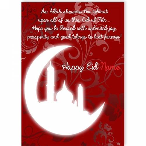 Happy Eid, Blessed Card