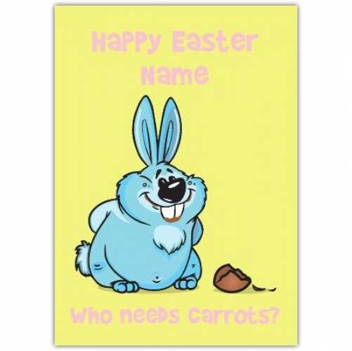 Who Needs Carrots Easter Card
