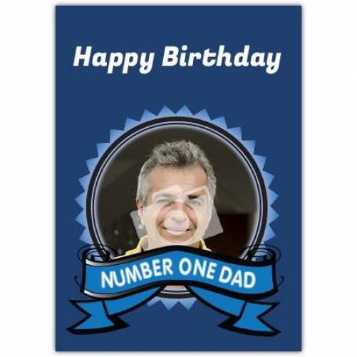 Number One Dad Happy Birthday Card