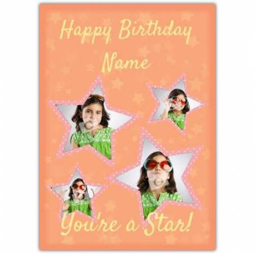 Four Star Birthday Card