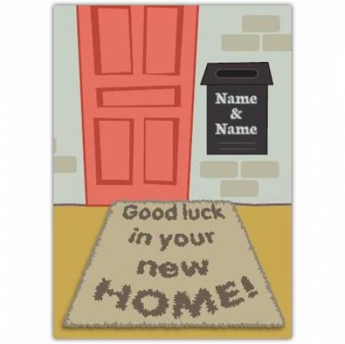 Door Mat Congratulations On New Home Card