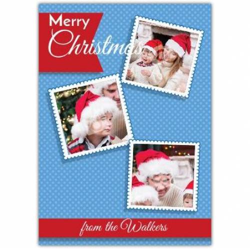 Three Photo Christmas Card
