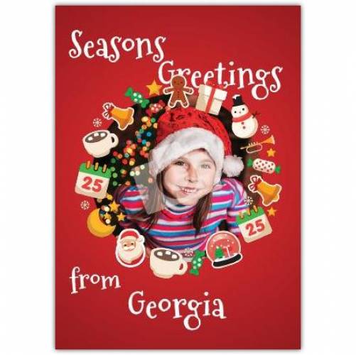 Seasons Greetings Photo Picture Card