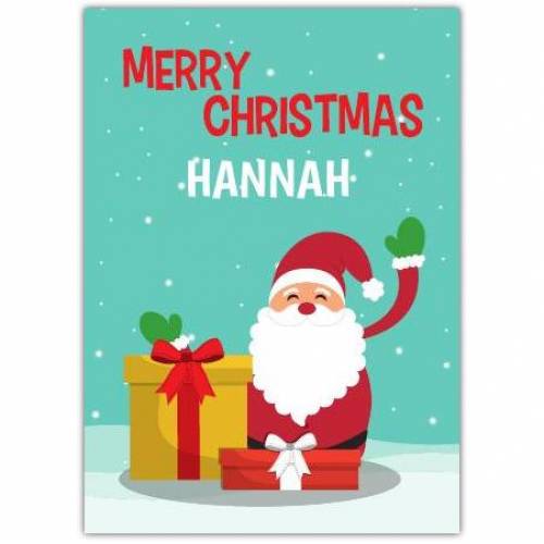 Merry Christmas Santa Gifts Card