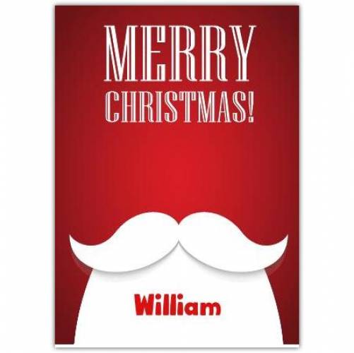 White Beard Merry Christmas Card