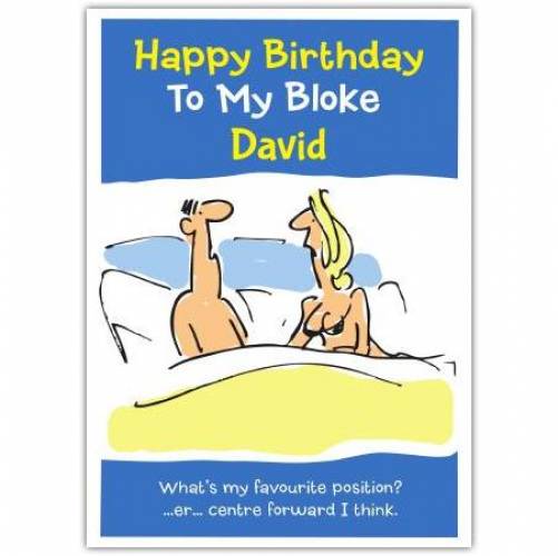 Favourite Position Birthday Card