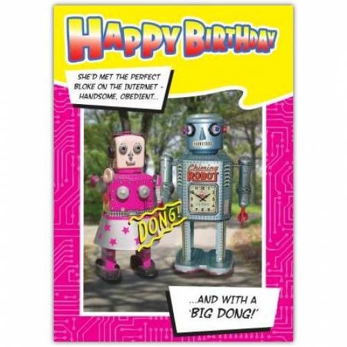 Bin Dong Robot Birthday Card