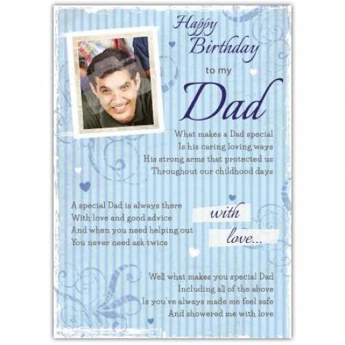 Special Dad Floral Birthday Card