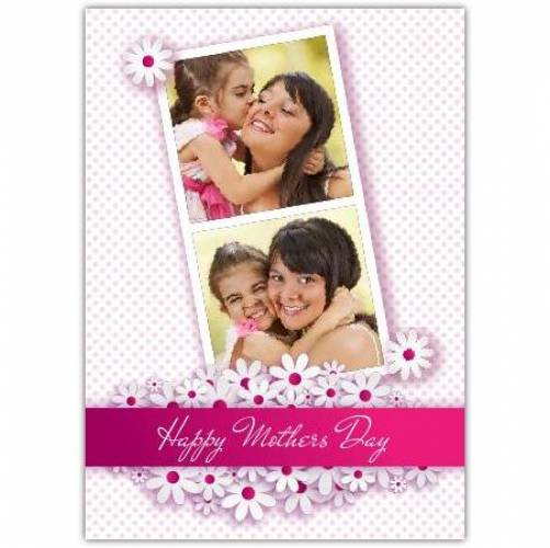 Two Photo Polaroid Happy Mother's Day Card
