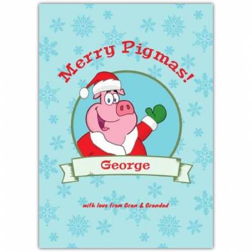Merry Pigmas Christmas Card