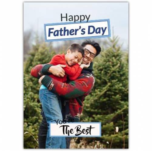 Happy Father's Day 1 Big Photo  Card