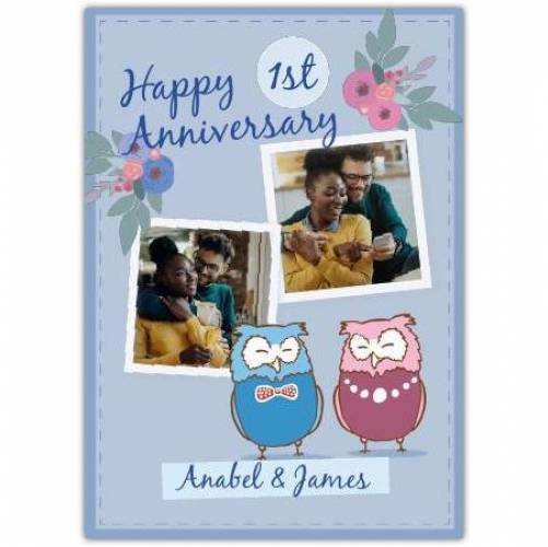 Happy Anniversary 2 Owls  Card