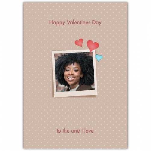 Happy Valentines Day One Small Frame  Card