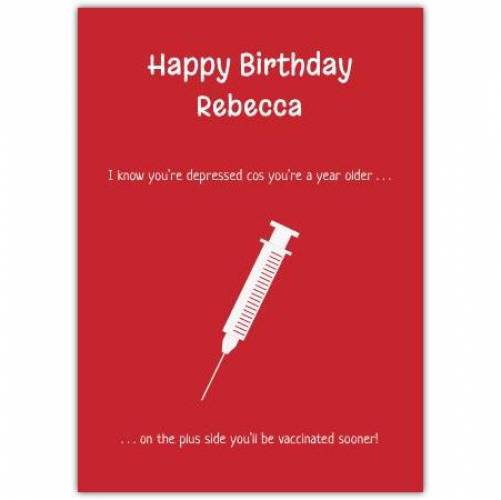 Happy Birthday Vaccinated Sooner Card