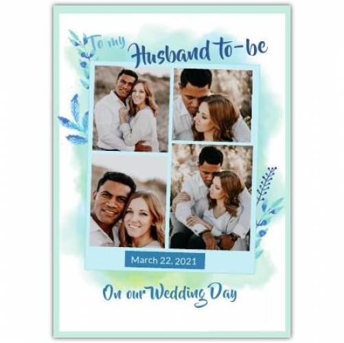 Husband To Be On Wedding Day Photo Gallery Card