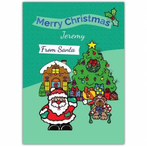 Christmas Santa Presents Greeting Card