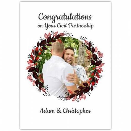 Congratulations Civil Partnership Greeting Card