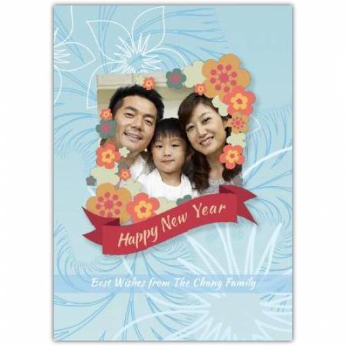 Happy New Year Photo Uplaod Greeting Card