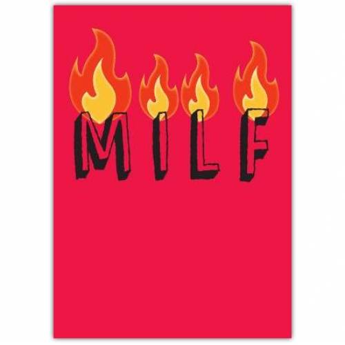 Mothers Day M.I.L.f Greeting Card