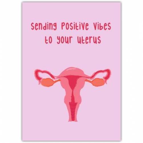 Pregnancy IVF Positive Vibes Greeting Card