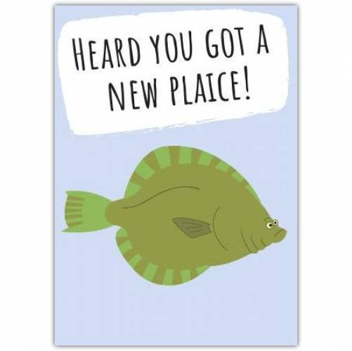 New Home House Fishy Pun Greeting Card