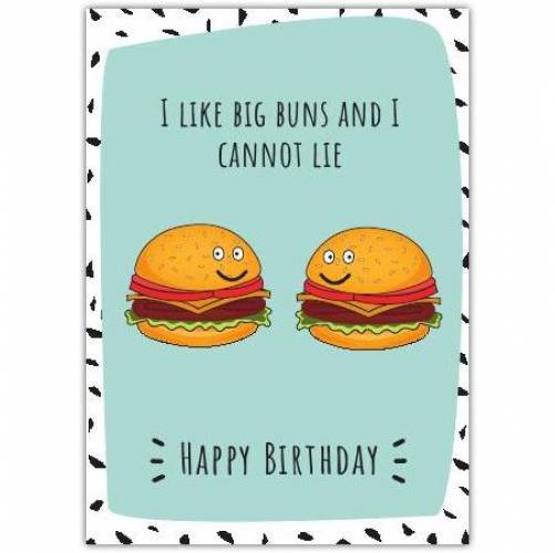 Happy Birthday Big Buns Greeting Card
