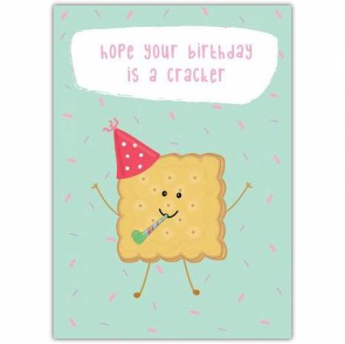 Happy Birthday Cracker Greeting Card