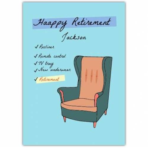 Happy Retirement Relax Tv Greeting Card