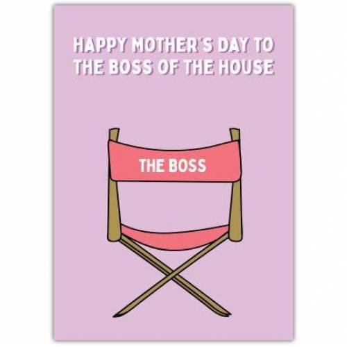 Mothers Day Boss Greeting Card
