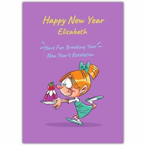 Happy New Years Resolution Jelly Card