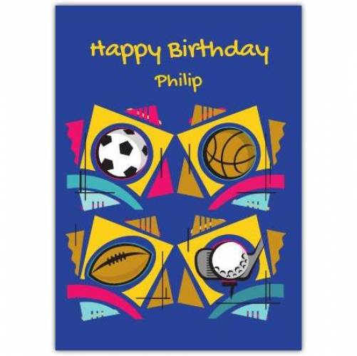 Birthday Ball Lover Greeting Card