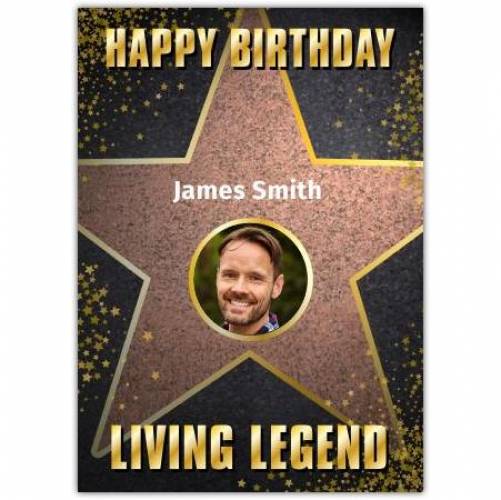 Happy Birthday Hollywood Star Greeting Card