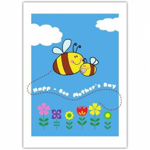 Mothers Day Bee Baby Greeting Card