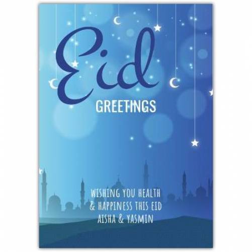 Eid Health & Happiness Greeting Card