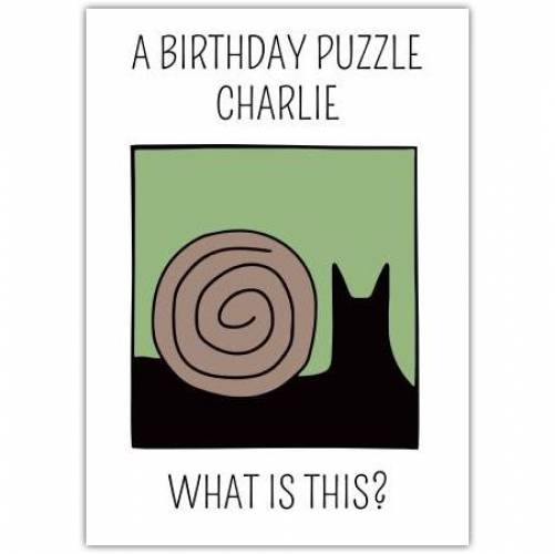 Birthday Puzzle Batman Card