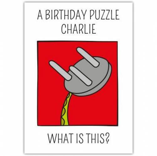 Birthday Puzzle Octopus Greeting Card
