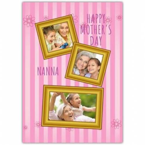 Mothers Day Gold Picture Frames Greeting Card