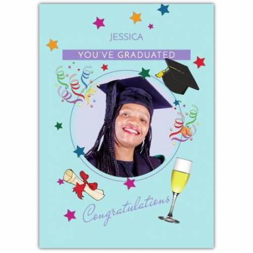 Graduation Celebration Photo Greeting Card