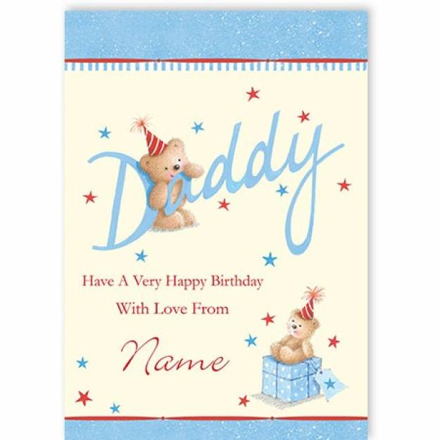Birthday dad greeting card personalised a5gra00640113ed