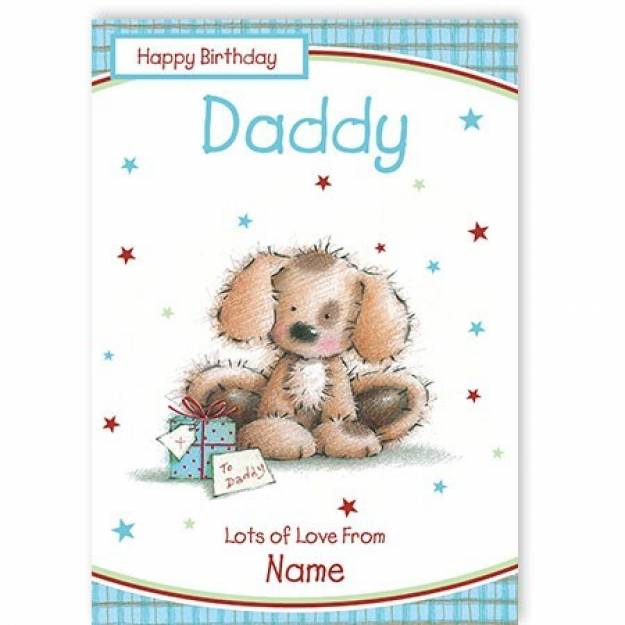 Birthday dad greeting card personalised a5gra00658039ed