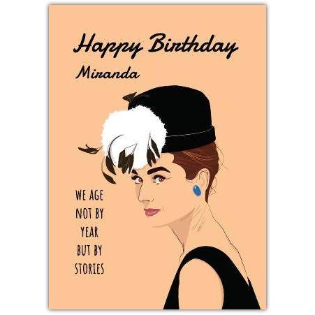 audrey hepburn birthday card