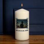Any Photo And Message - Personalised Candle