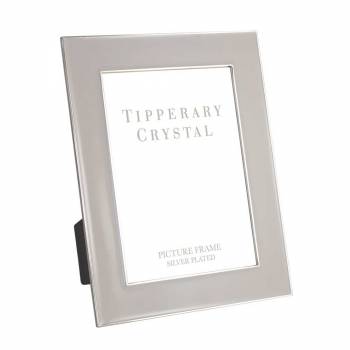 Tipperary Grey Enamel Frame with Silver Edging 5 X 7
